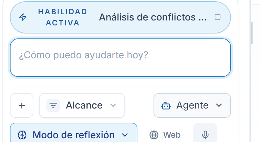 El distintivo de habilidad activa con el nombre de la habilidad, fijado encima del cuadro de mensaje.